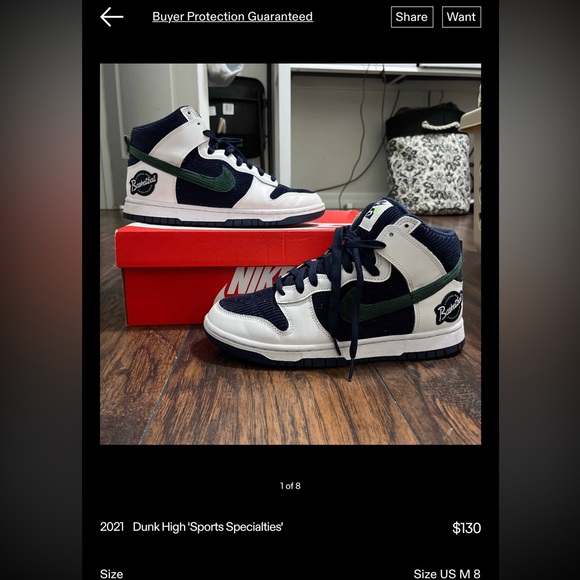 Dunk High Sports Specialties 8 Men’s 9.5 Women - Picture 5 of 5